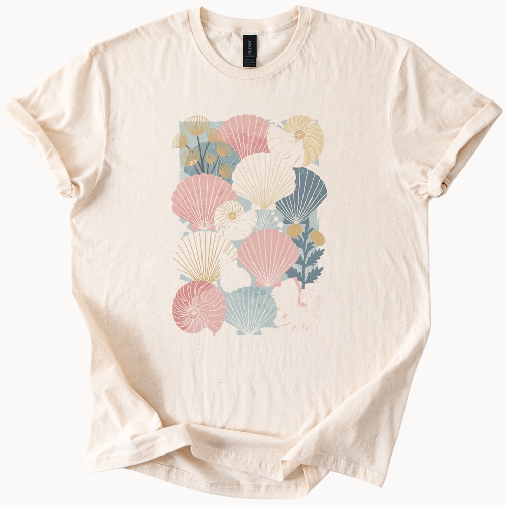 Thistle Flower Vintage Style Boho Botanical Tee